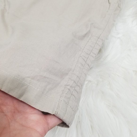 Guilty Y2K Khaki Chino Bermuda Shorts Preppy Casual Retro Capri Cotton Blend - Picture 2 of 11